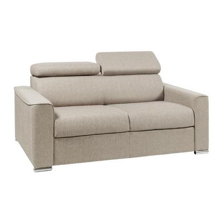 LINEA SOFA Canapé 2 places conible express en tissu VIZIR couchage Matelas  