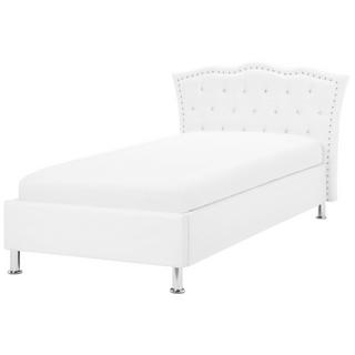 Beliani Letto contenitore en Pelle sintetica Glamour METZ  