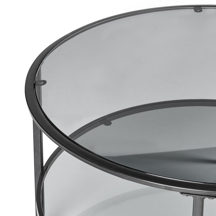 Beliani Couchtisch aus Sicherheitsglas  TELLAKA  