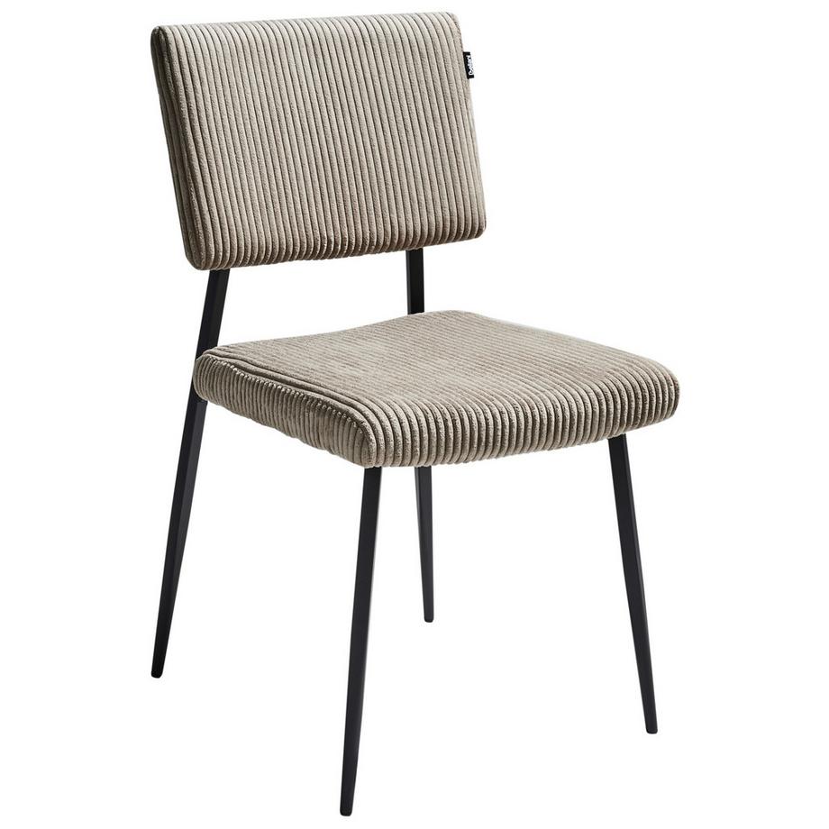 Beliani Esszimmerstuhl 2er Set aus Cord  STURGIS  