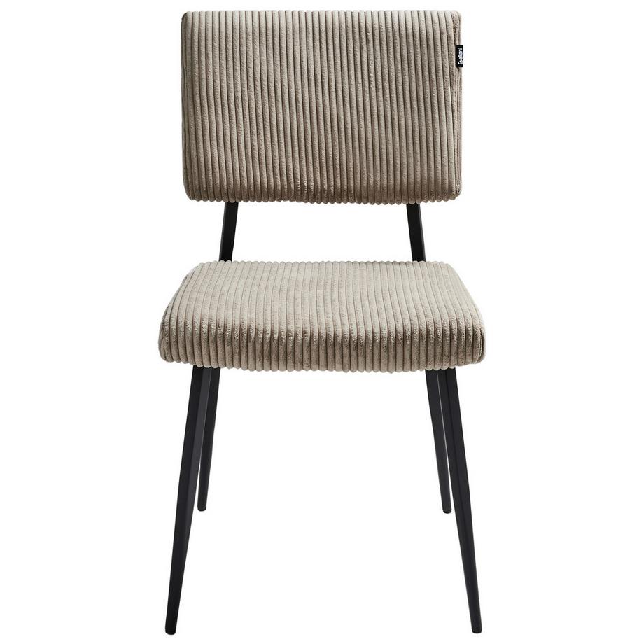 Beliani Esszimmerstuhl 2er Set aus Cord  STURGIS  