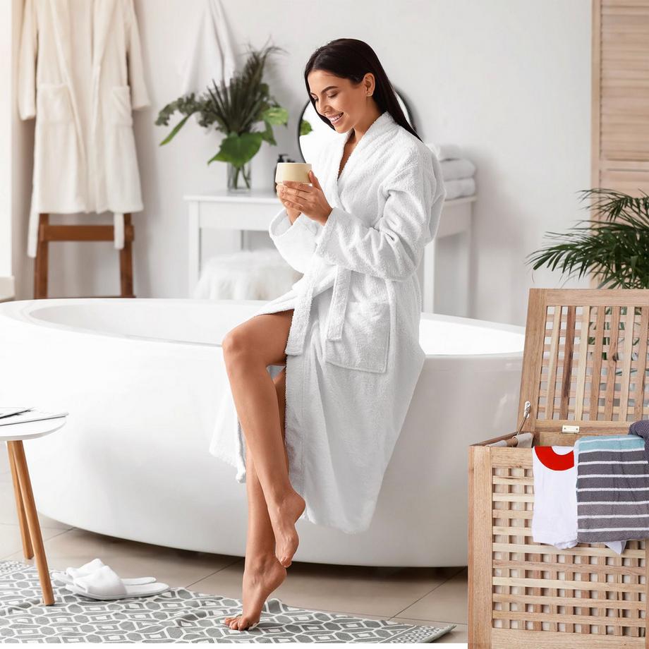 B2X Panier à linge en noyer  