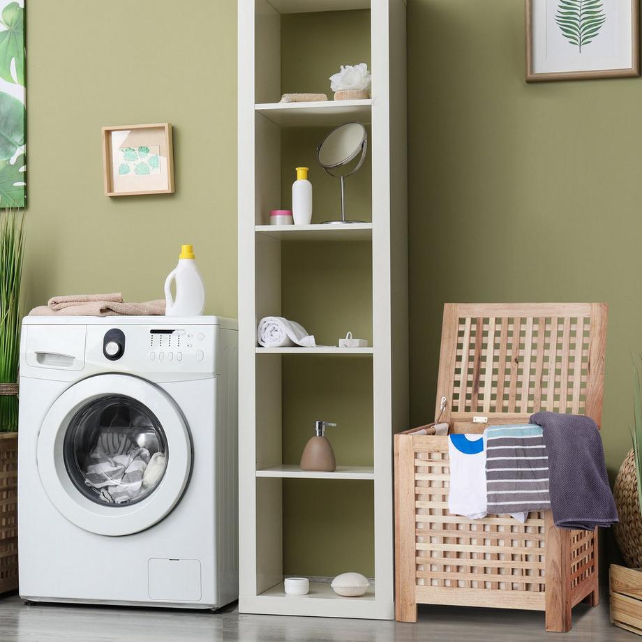 B2X Panier à linge en noyer  