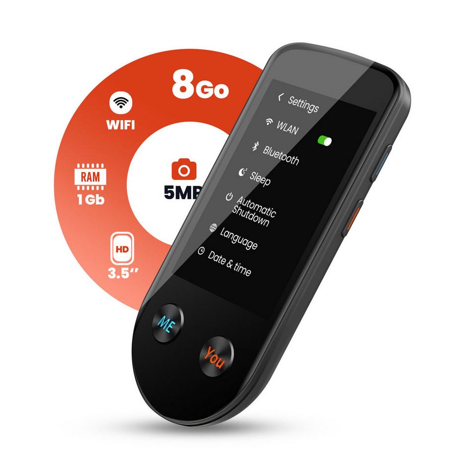 Avizar  Traducteur vocal IA 137 langues - 3.5'' 