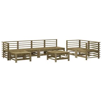 set salotto da giardino Legno di pino impregnato