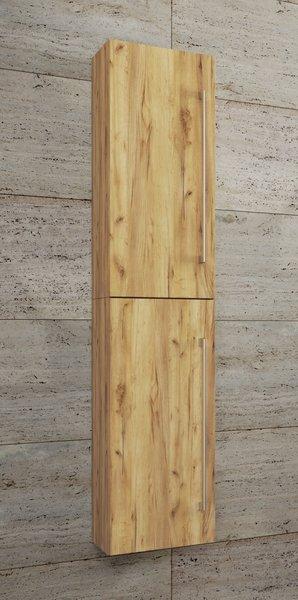 VCM Holz Badezimmerschrank | Badmöbel | Wandschrank | Badregal | Badschrank | Hochschrank | Maße ca. H. 150 x B. 33 x T. 22 cm - Badinos 2  