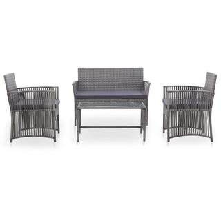 VidaXL Garten-lounge-set poly-rattan  