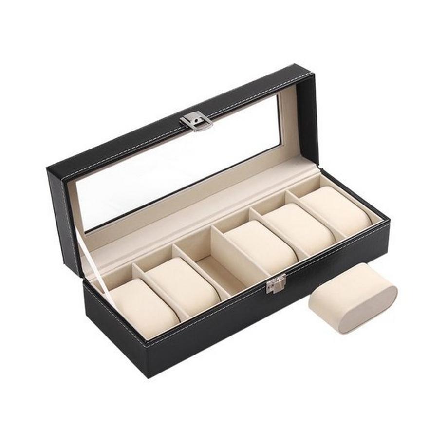 eStore  Luxus Uhrenbox für 6 Uhren 