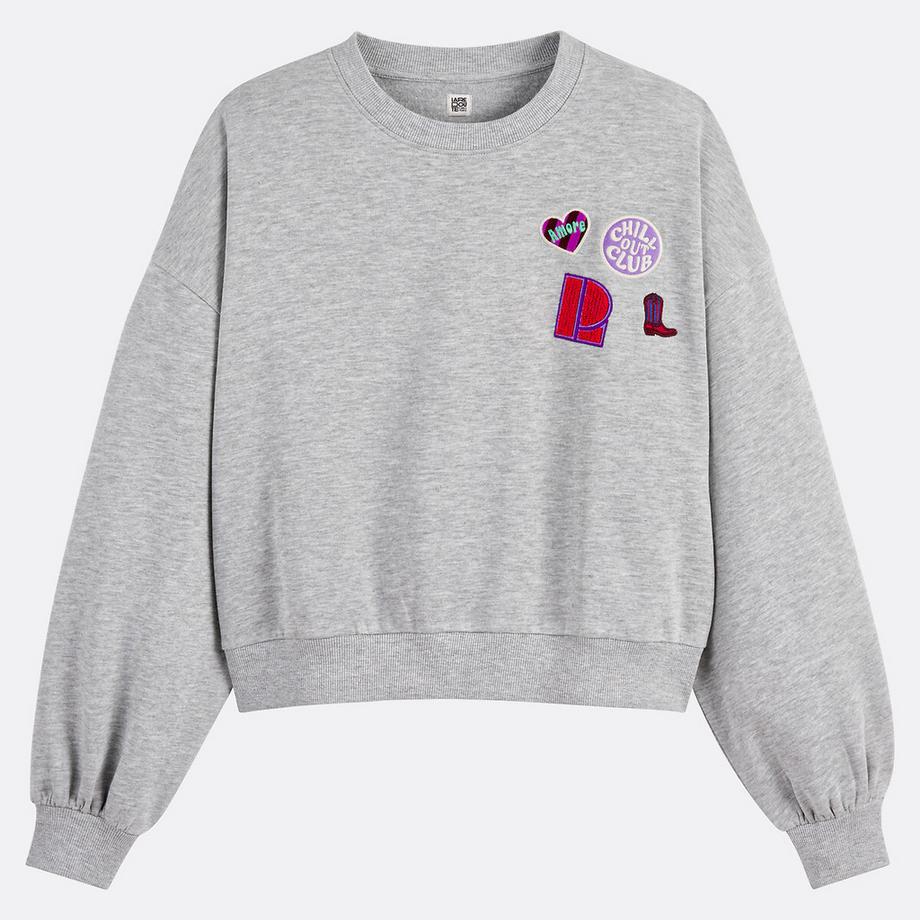 La Redoute Collections Sweatshirt avec Patchs  