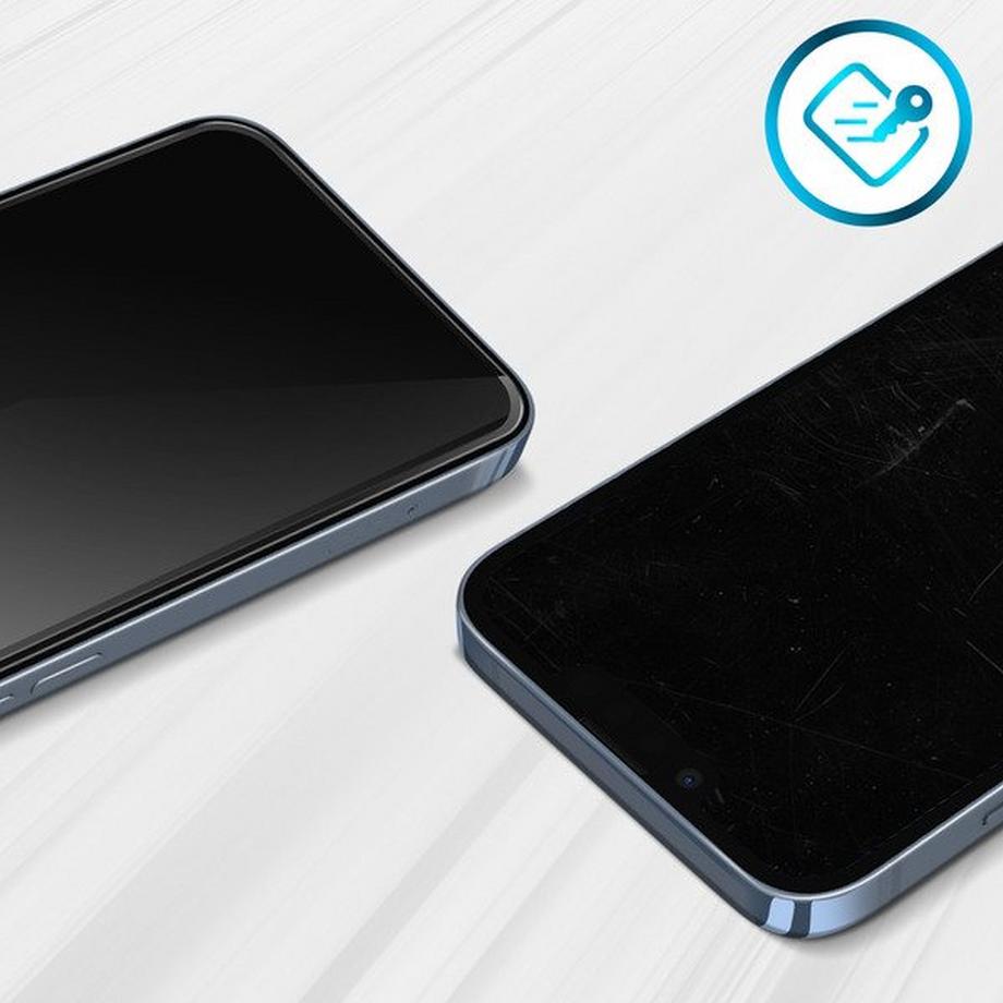 Avizar  Verre Trempé iPhone 13, 13 Pro bord noir 