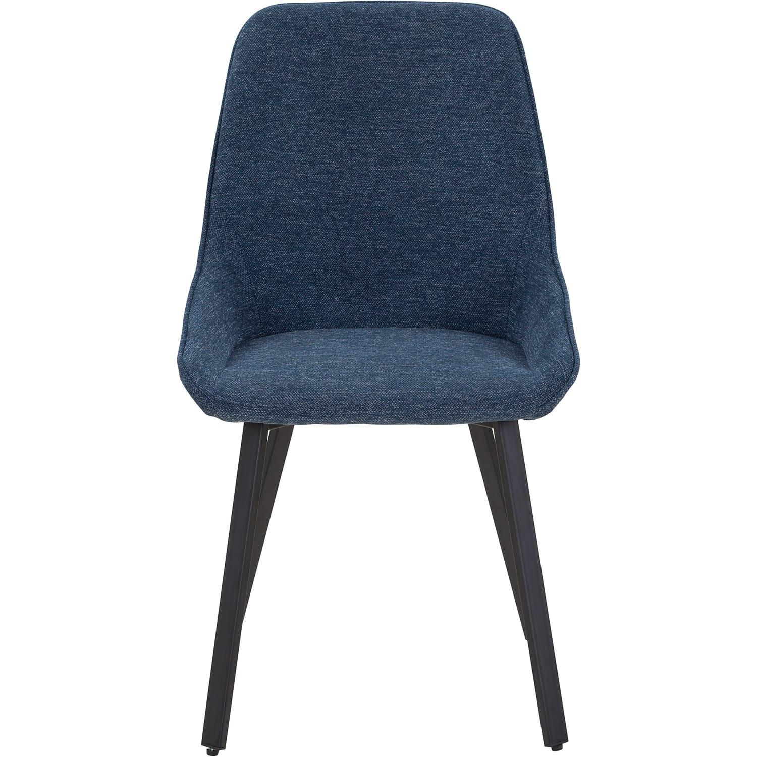 mutoni Chaise de salle à manger Frustix bleu foncé (lot de 2)  