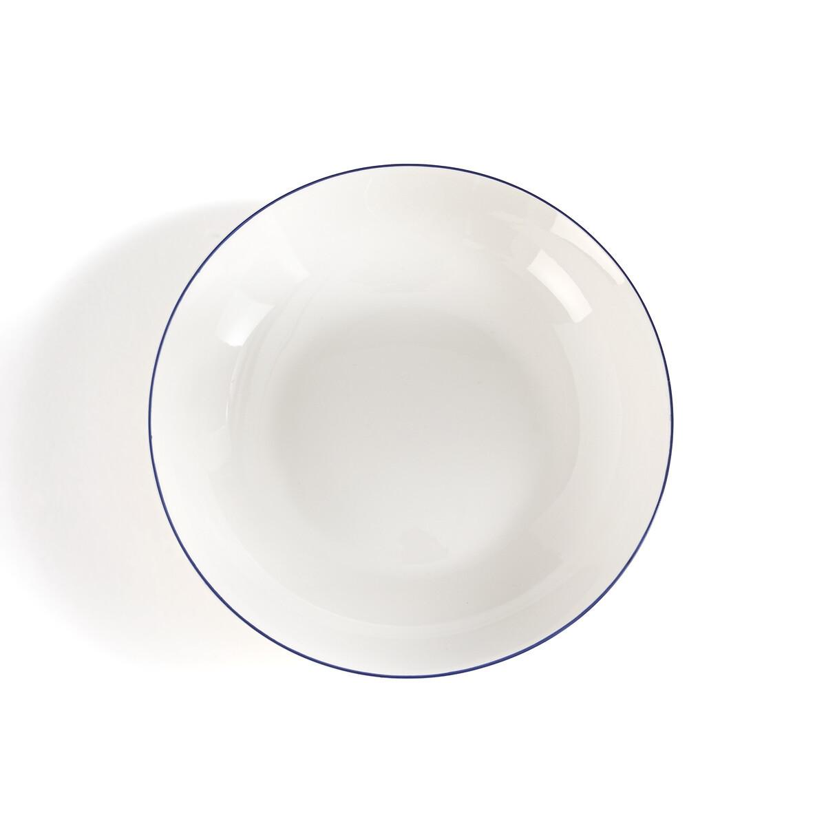 La Redoute Intérieurs Lot de 4 assiettes creuses porcelaine  