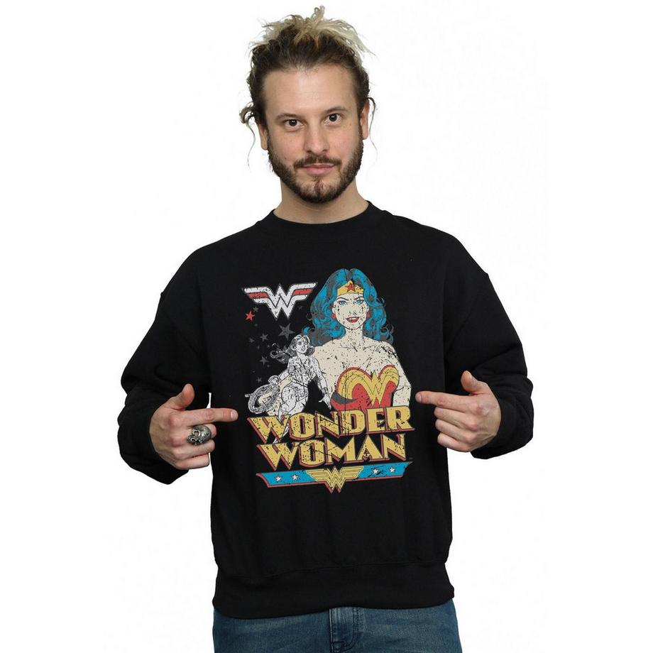 DC COMICS Wonder Woman Grafikdruck Sweatshirt  