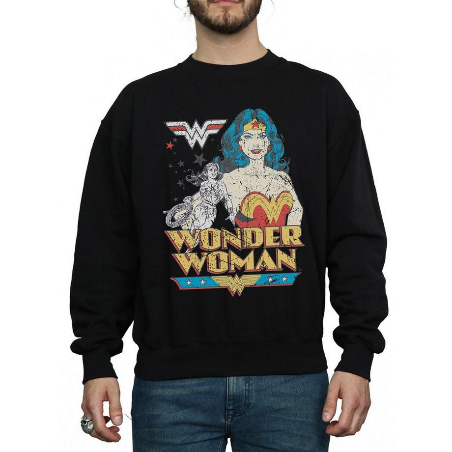 DC COMICS Wonder Woman Grafikdruck Sweatshirt  