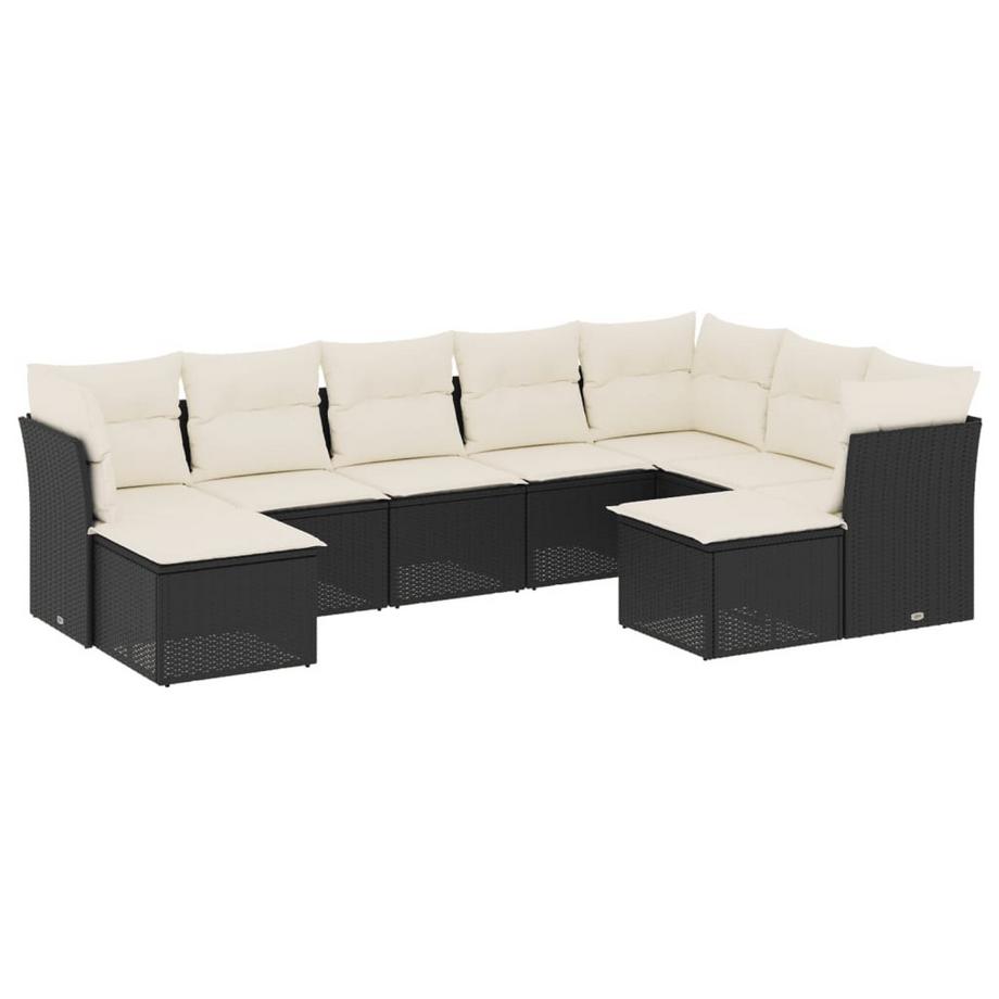 set divano da giardino Polirattan