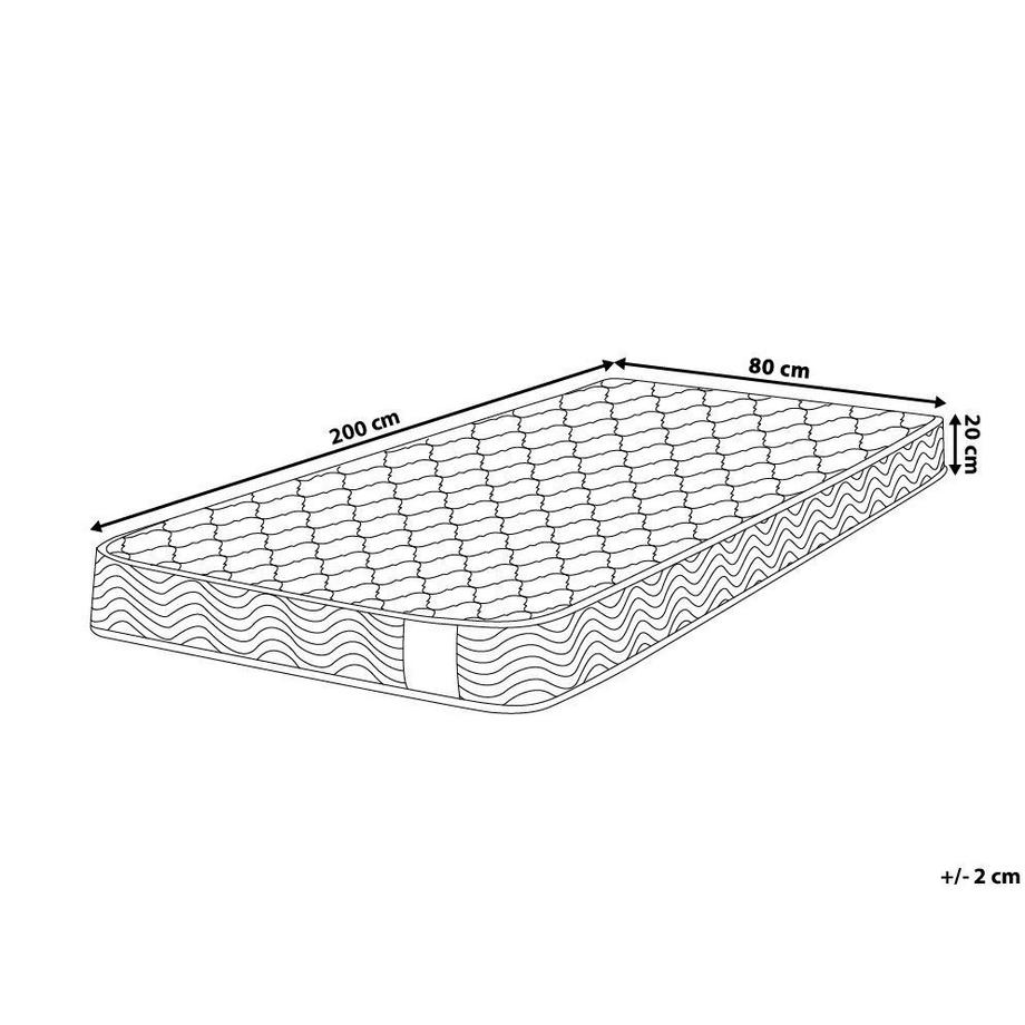 Beliani Matelas à ressorts ensachés en Ressorts ensachés BLISS - Moyen  