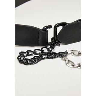 URBAN CLASSICS  ceinture imitation leather with metal chain 