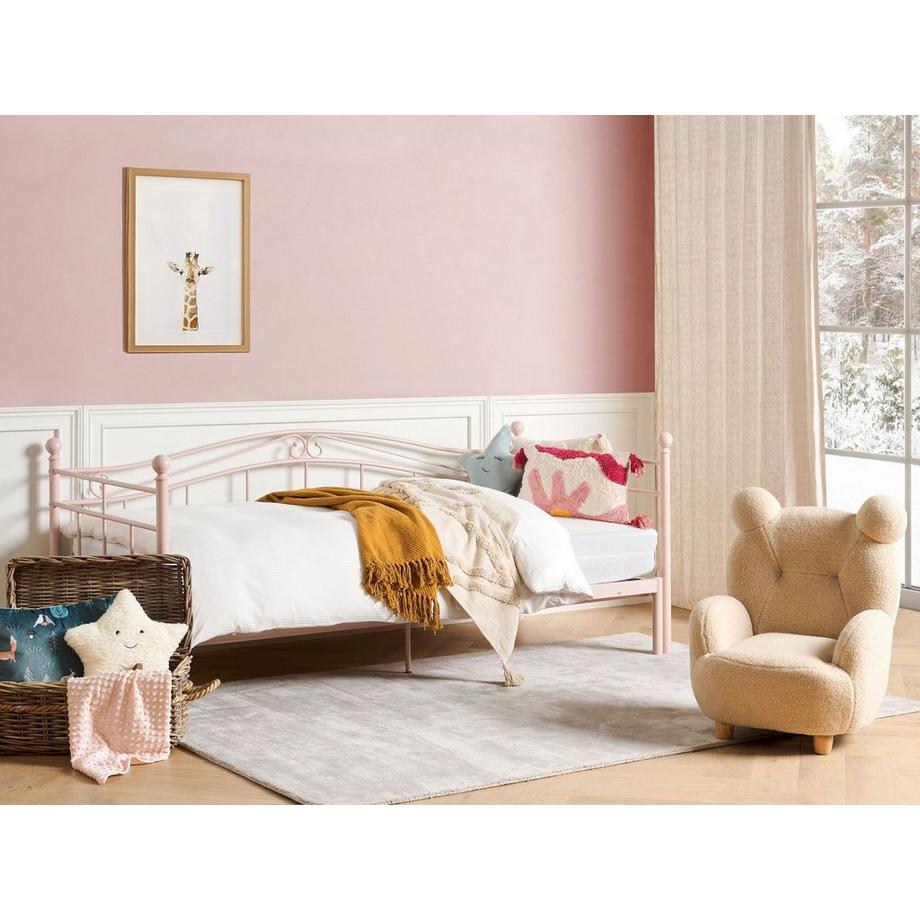 Beliani Letto con rete a doghe en Acciaio Moderno TULLE  