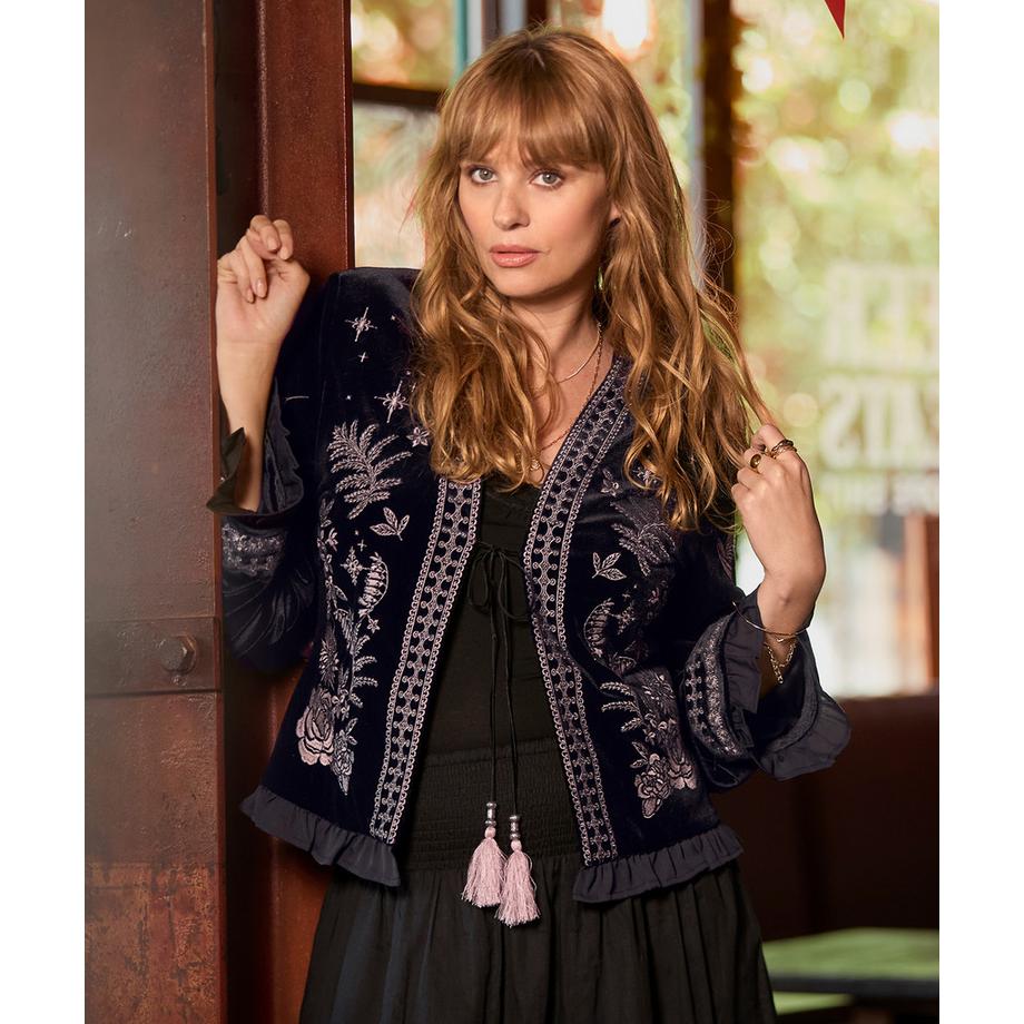 Joe Browns Giacca Boho Maniche Larghe Ricamo  