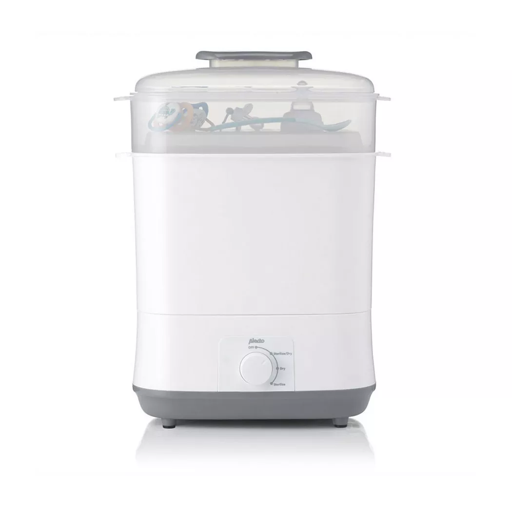 Alecto Premium Baby Bottle Steriliser and Dryer, Removes 99.9% of Bacteria, Chemical Free, Capacity 11 Bottles/Teats/Accessories | BF55