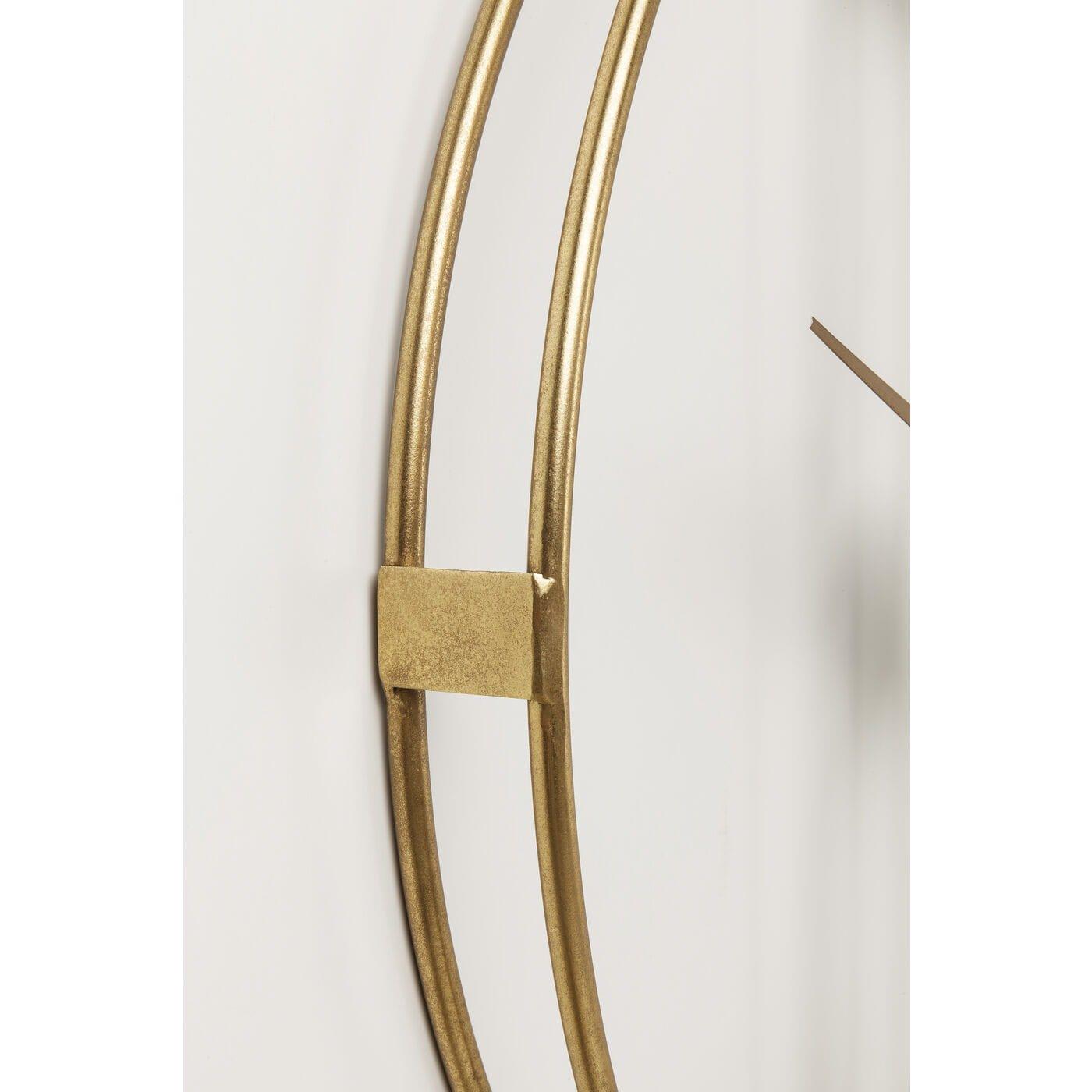 KARE Design Orologio da parete clip oro rotondo 60 cm  