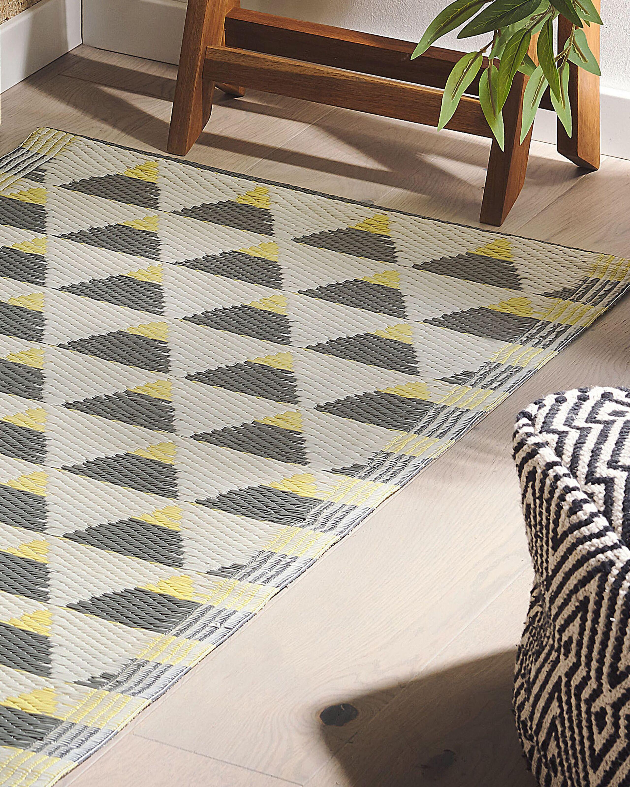 Beliani Tapis d'extérieur en Polypropylène Moderne HISAR  