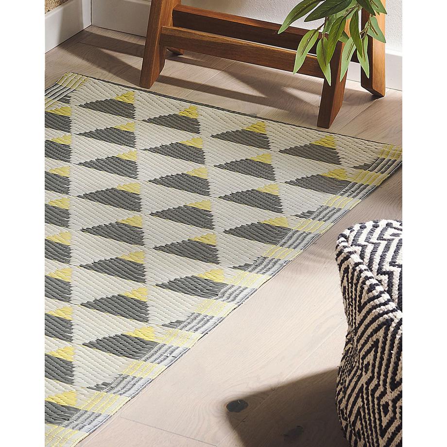 Beliani Outdoorteppich aus Polypropylen Modern HISAR  