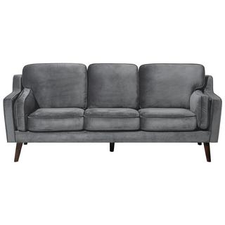 Beliani 3 Sitzer Sofa aus Samtstoff Modern LOKKA  