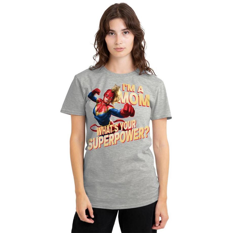 Captain Marvel  T-ShirtFête Des Mères Mom Superpower 