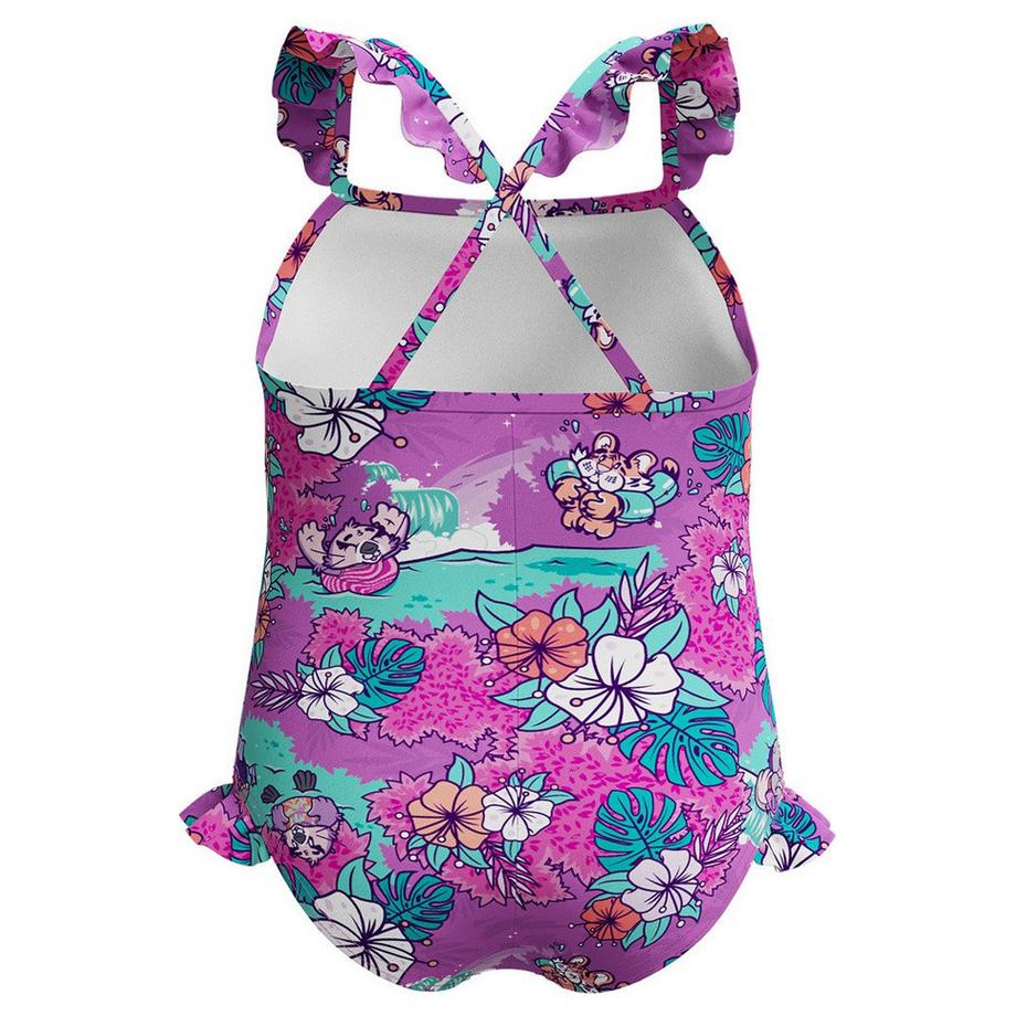 speedo  Lts Costume Da Bagno Intero Stampa Digitale Fronzolo Ragazze 