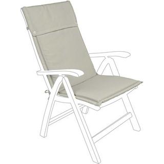 mutoni Coussin pour chaise de jardin avec dossier haut beige  