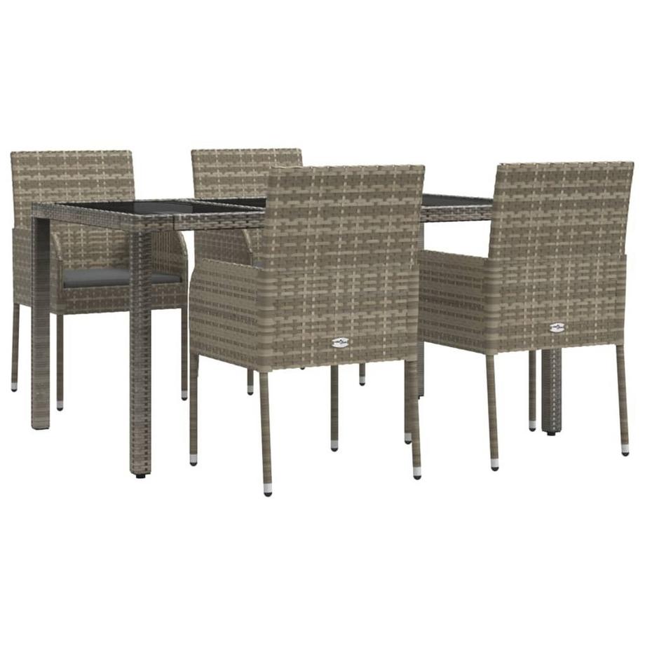 VidaXL Ensemble de salle à manger de jardin rotin synthétique  