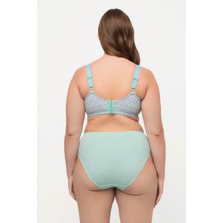 Ulla Popken  Soutien-gorge de maintien, imprimé fantaisie. Sans armatures. Bonnet C-D. 