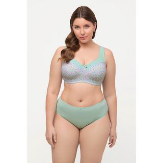 Ulla Popken  Soutien-gorge de maintien, imprimé fantaisie. Sans armatures. Bonnet C-D. 