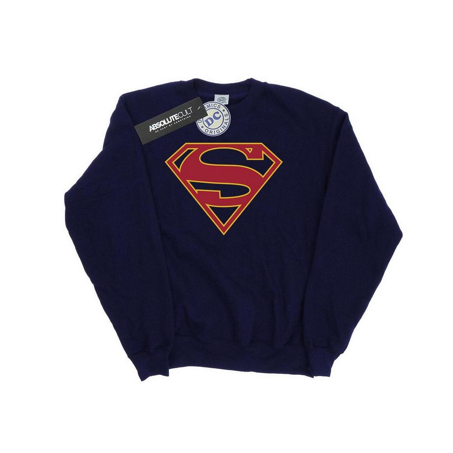 DC COMICS Superman Logo Felpa Girocollo  
