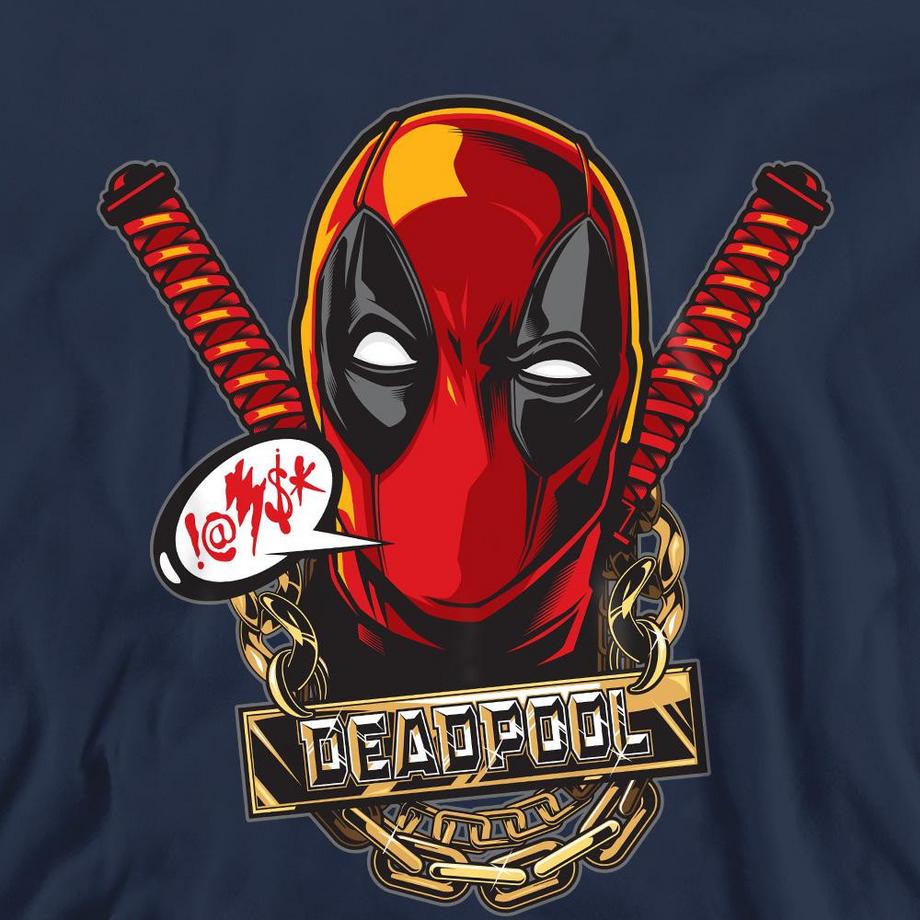 Deadpool Grafikdruck Regular Fit Sweatshirt  