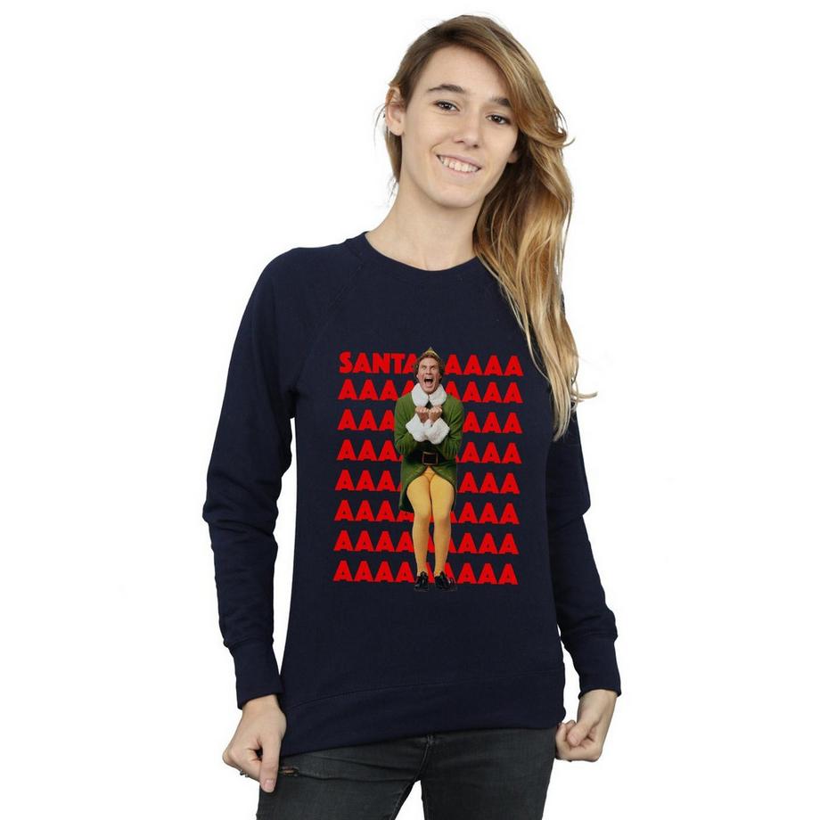 Elf Buddy Der Santa Scream Sweatshirt  