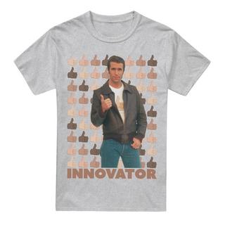 Happy Days Innovator T-Shirt Stampata a Maniche Corte  