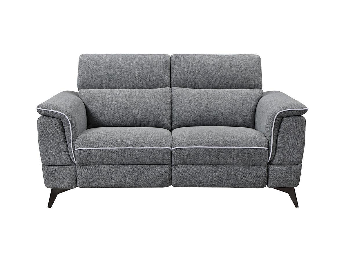 Vente-unique Relaxsofa elektrisch 2Sitzer Stoff MACARI  