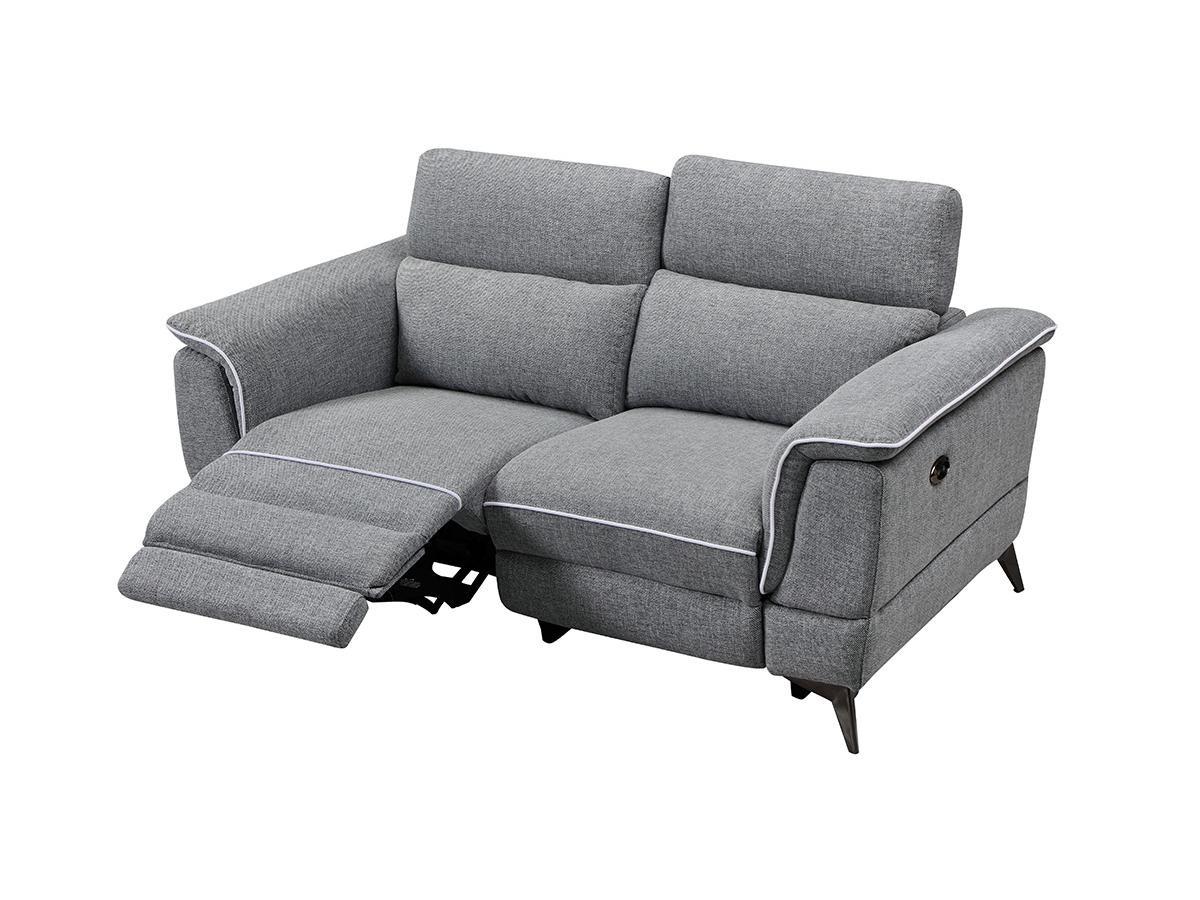 Vente-unique Relaxsofa elektrisch 2Sitzer Stoff MACARI  