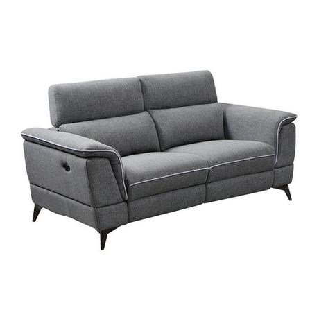 Vente-unique Relaxsofa elektrisch 2Sitzer Stoff MACARI  