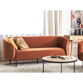 Beliani 3 Sitzer Sofa aus Samtstoff Klassisch LOEN  