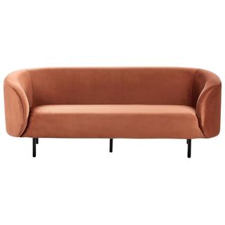 Beliani 3 Sitzer Sofa aus Samtstoff Klassisch LOEN  