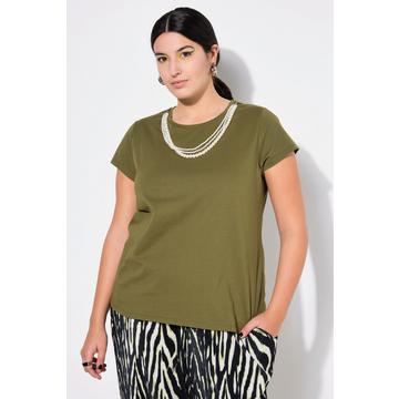 T-shirt classica con catenina staccabile