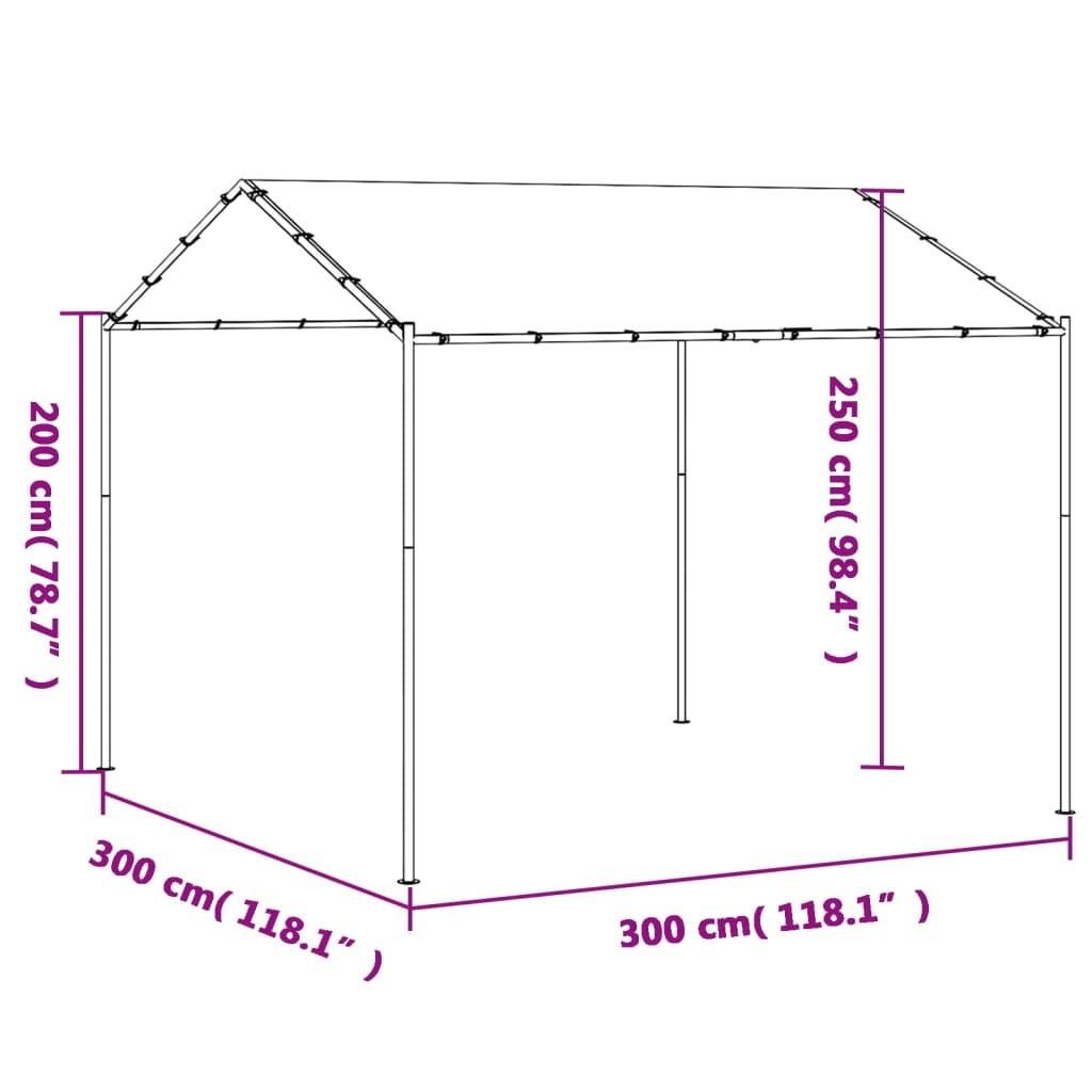 VidaXL tenda a baldacchino Acciaio  