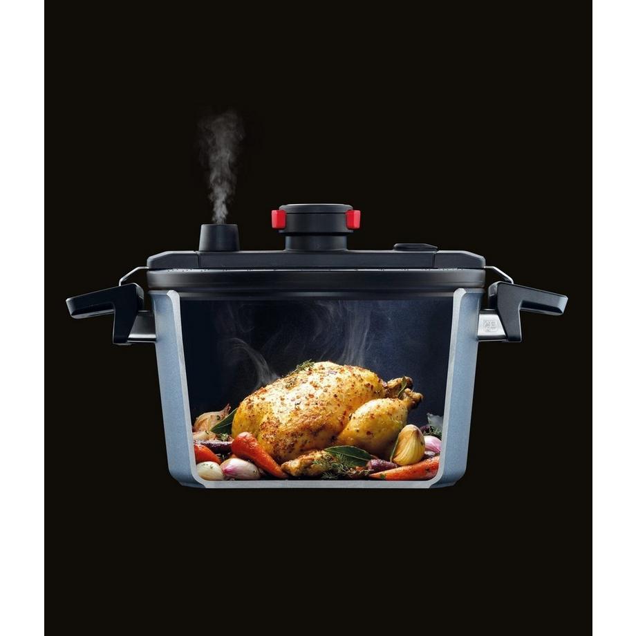 Woll  Niederdruck-Schnellkochtopf mit transparentem Deckel, 24 cm 