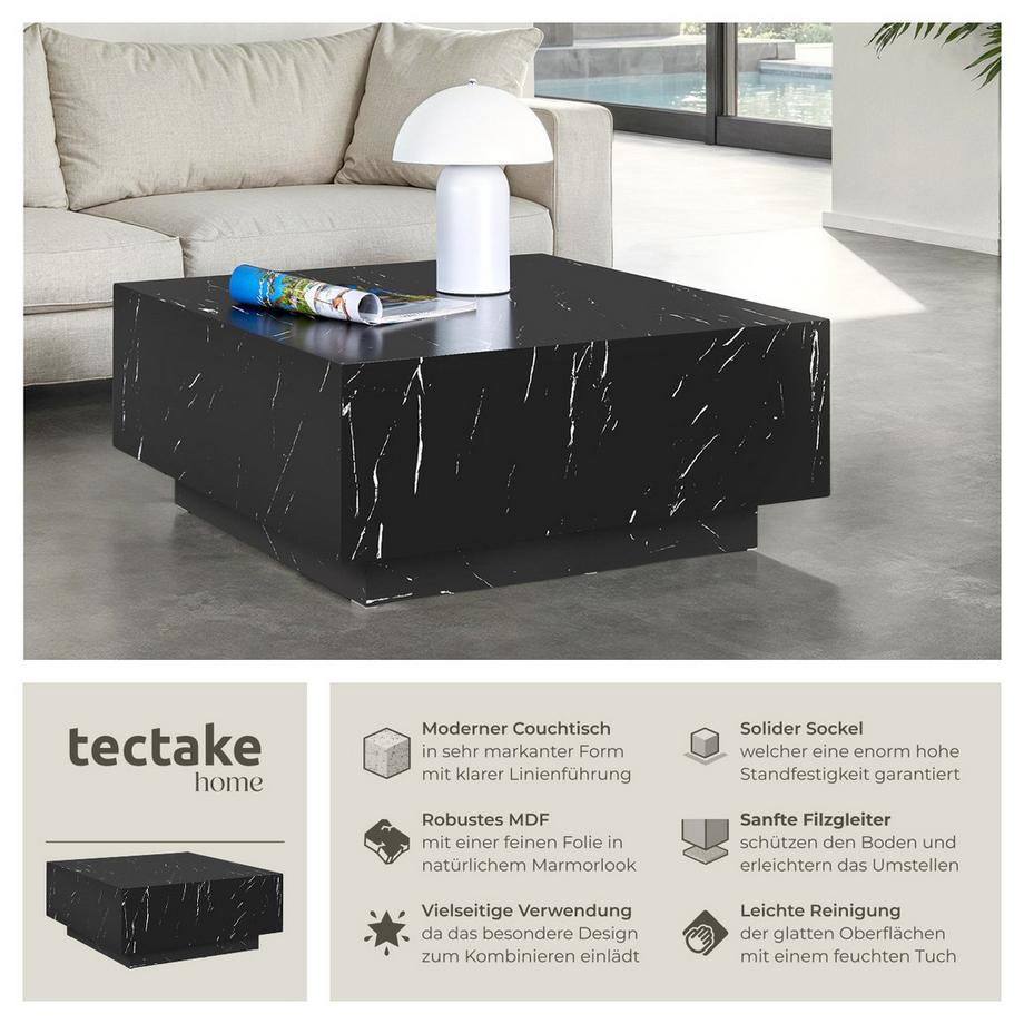 Tectake Table basse LASLEY design minimaliste  