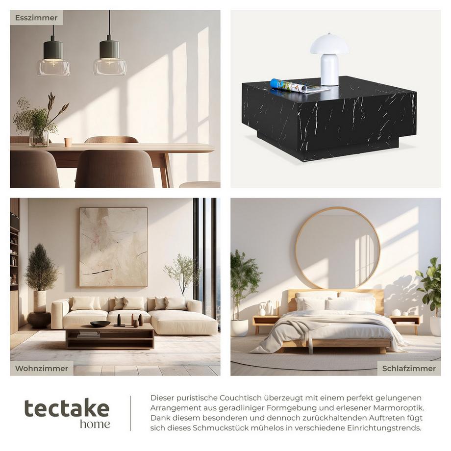 Tectake Table basse LASLEY design minimaliste  
