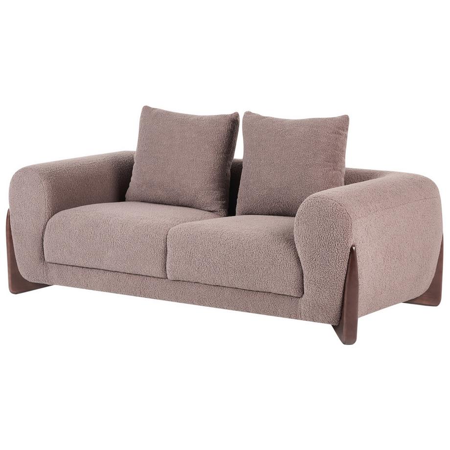 Beliani Canapé 2 places en Bouclé Moderne VINLIDEN  