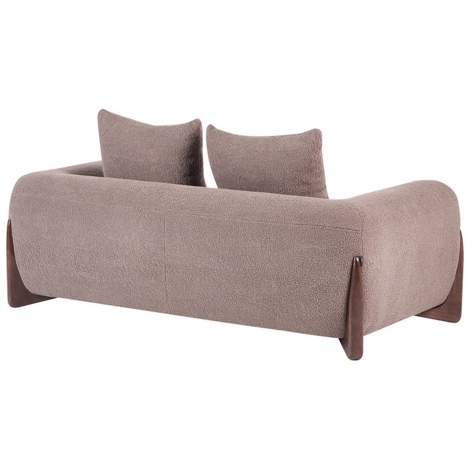 Beliani Canapé 2 places en Bouclé Moderne VINLIDEN  